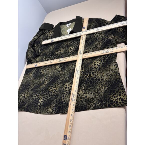 Cato Women Plus Sportswear Plus 24W 3/4 Sleeve Boho Tropical Animal Print Y2K - Picture 7 of 9